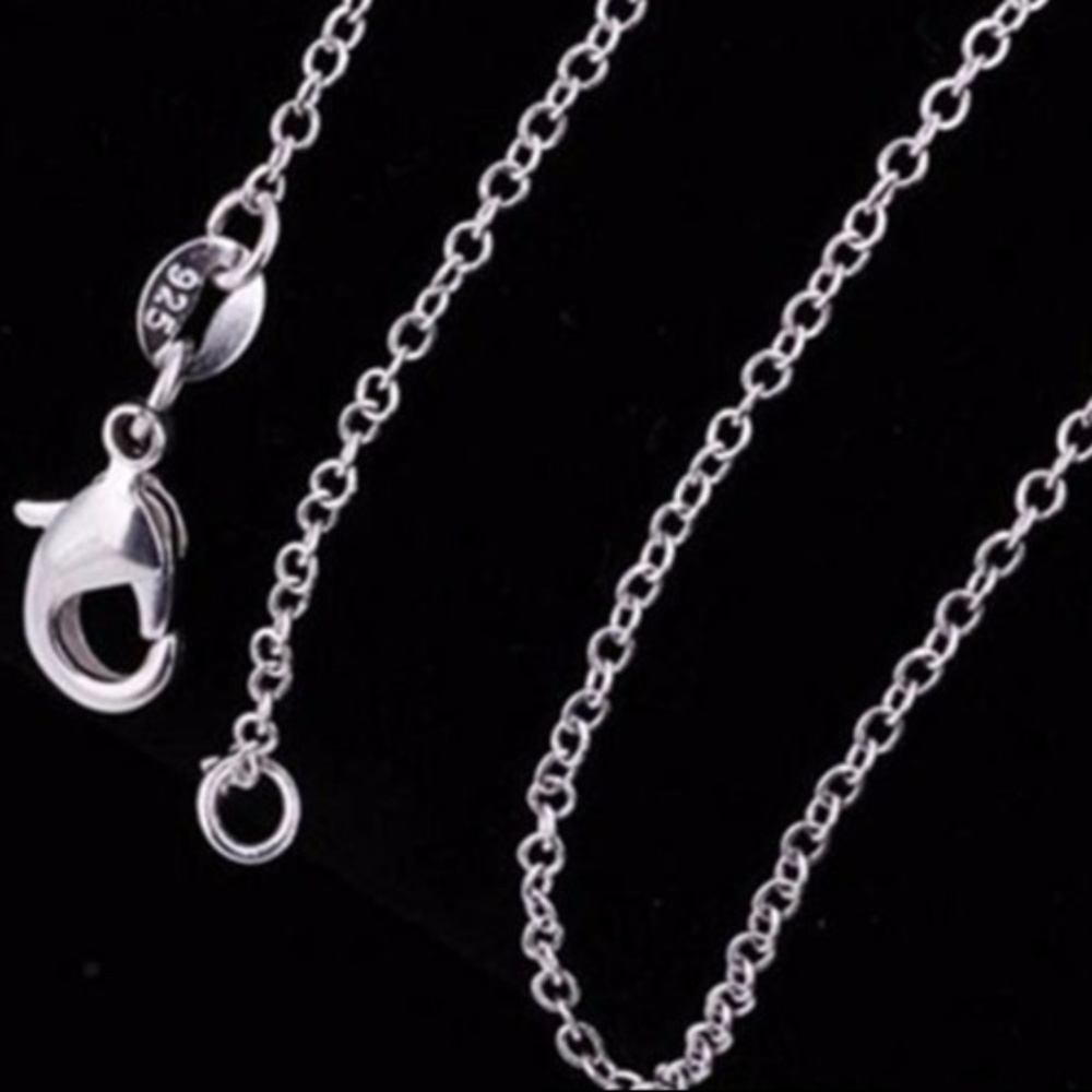 NEW 18" Sterling Silver Circle Rolo Chain